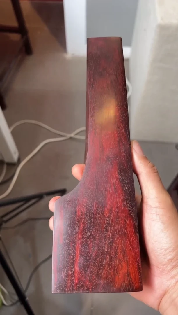 紫檀木类端景台印度小叶紫檀琴料25*8*5*4