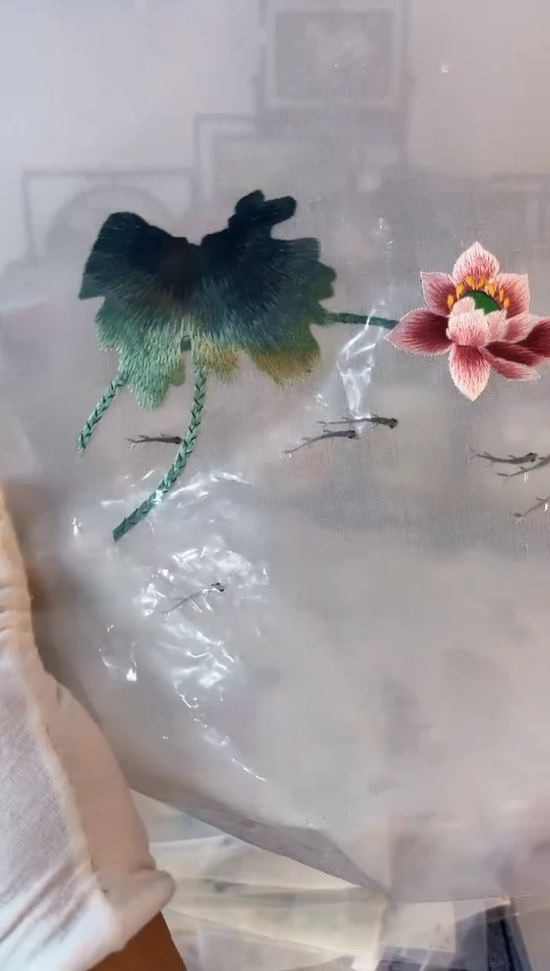 织绣纯手工苏绣双面绣绣布30
