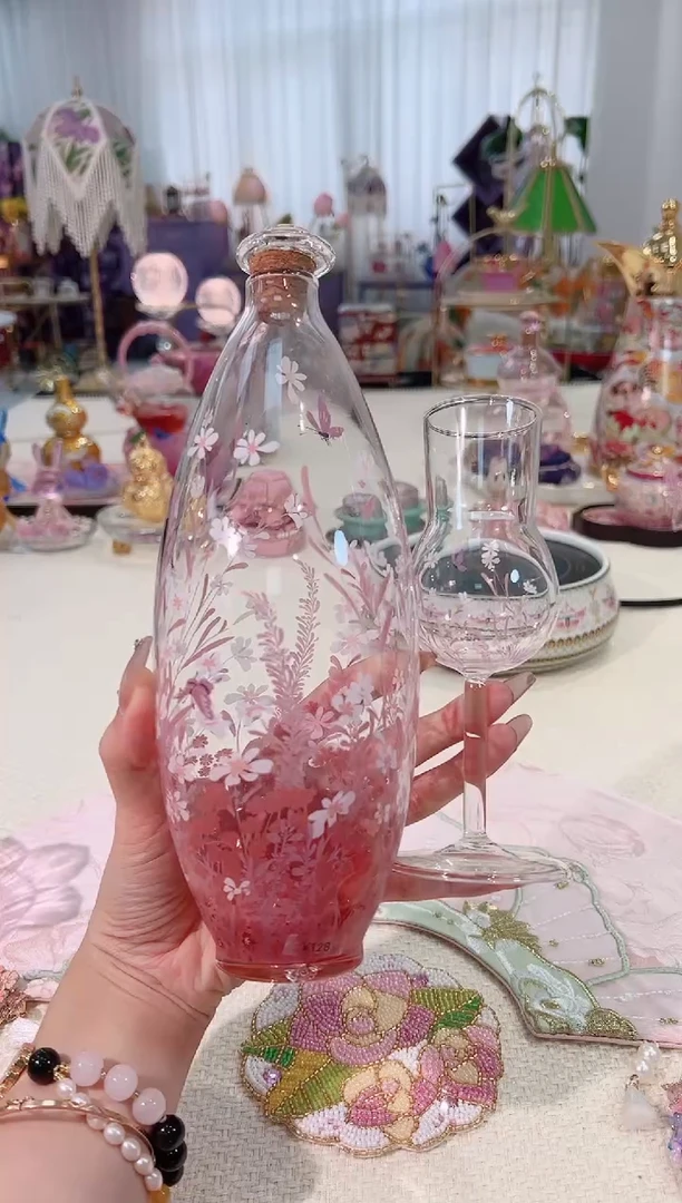 粉屿冷泡瓶+高脚杯