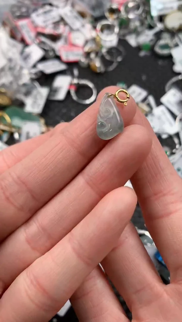 银S925镶嵌戒指翡翠111111   8