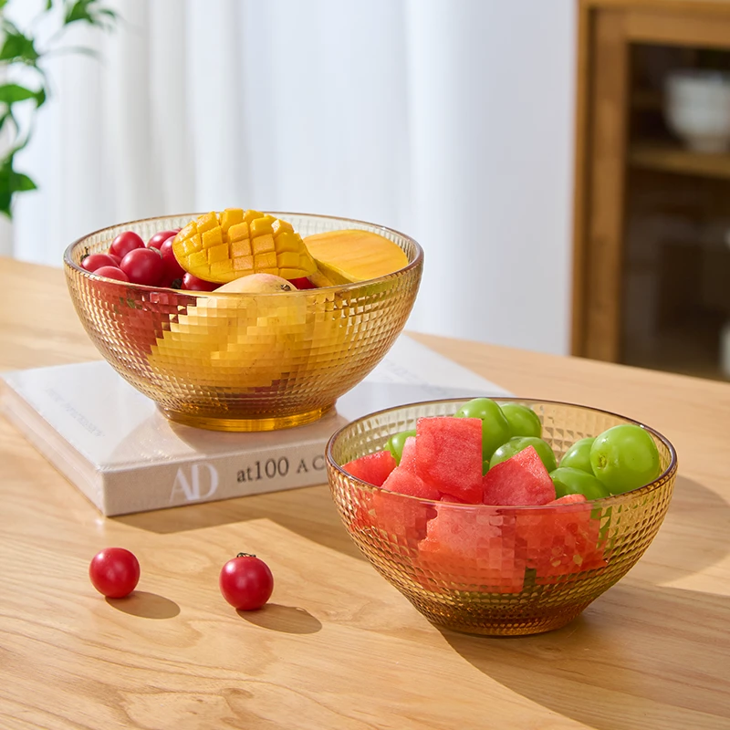 （拍一发四）波点4.5英寸米饭碗高硼硅玻璃防烫耐高温