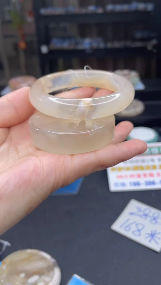 石英质玉手镯未镶嵌A61(54圈赠送镯心)