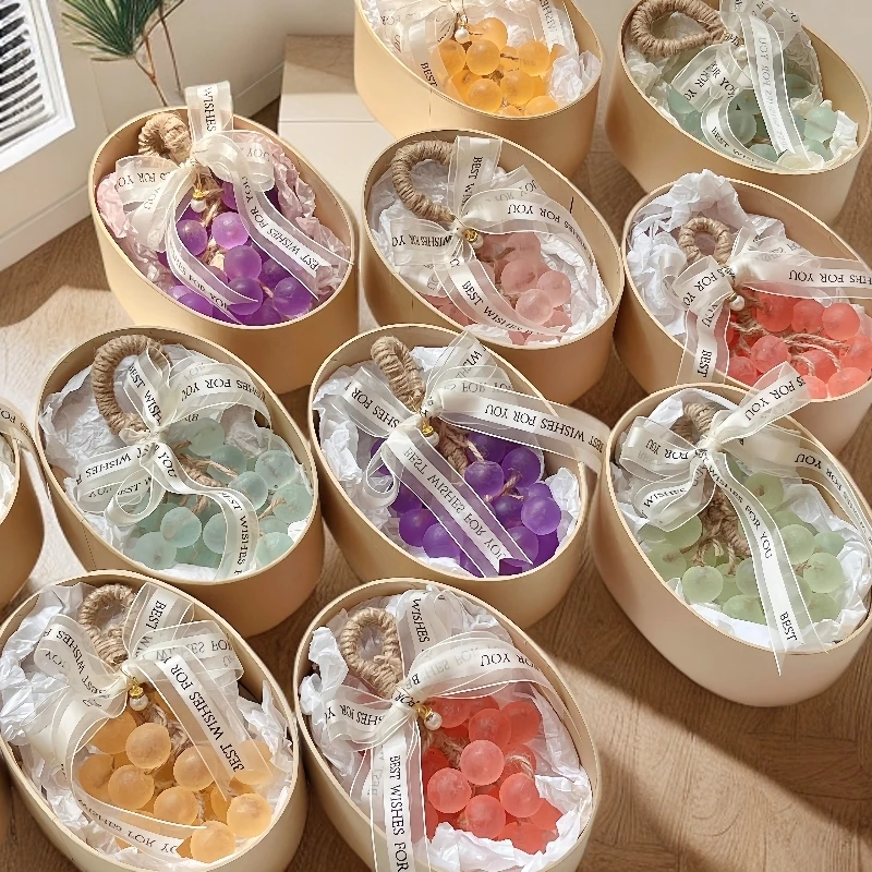 白玉葡萄洗手青提手工皂葡萄串香皂摆件精油整串纯手工礼盒装高级