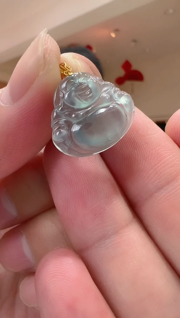 【闪购商品】翡翠吊坠(不含链)18K金镶嵌