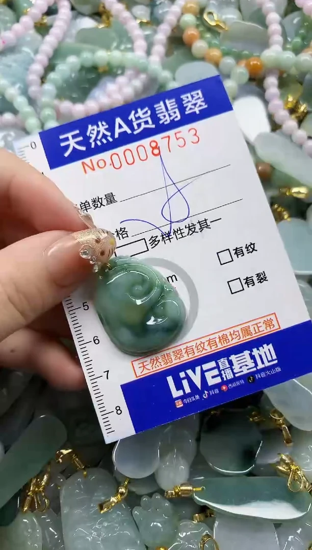 颈饰未镶嵌翡翠天然A货翡翠