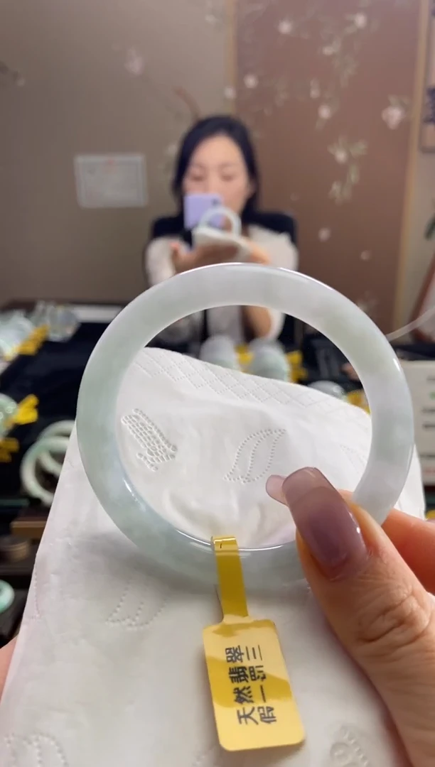 未镶嵌手镯翡翠55.5圈口t