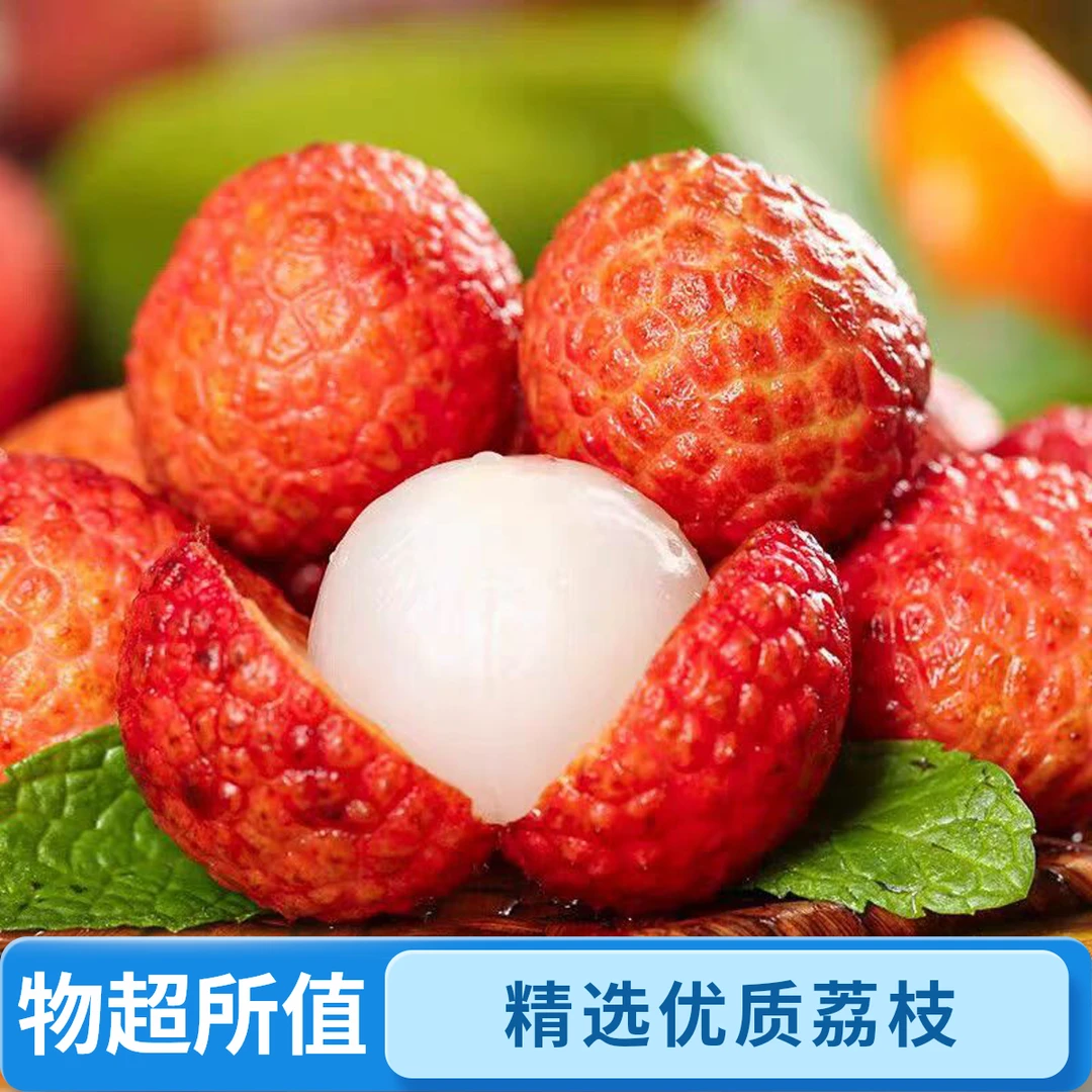 茂名岭南荔枝新鲜现摘应季水果冷链物流配送