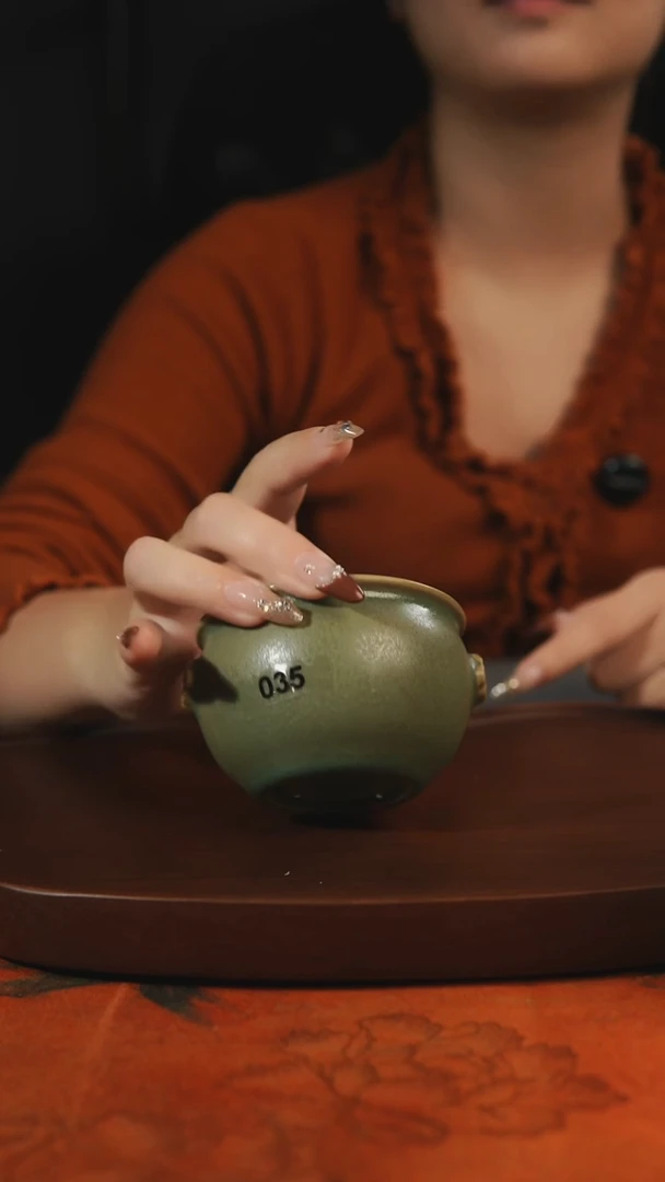 杯子035  柴烧 汝州原产地原矿仿古老釉