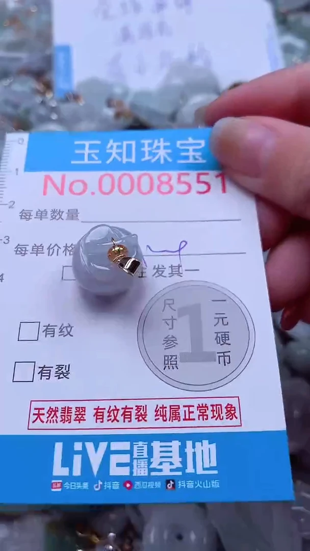 吊坠(不含链)未镶嵌翡翠8551