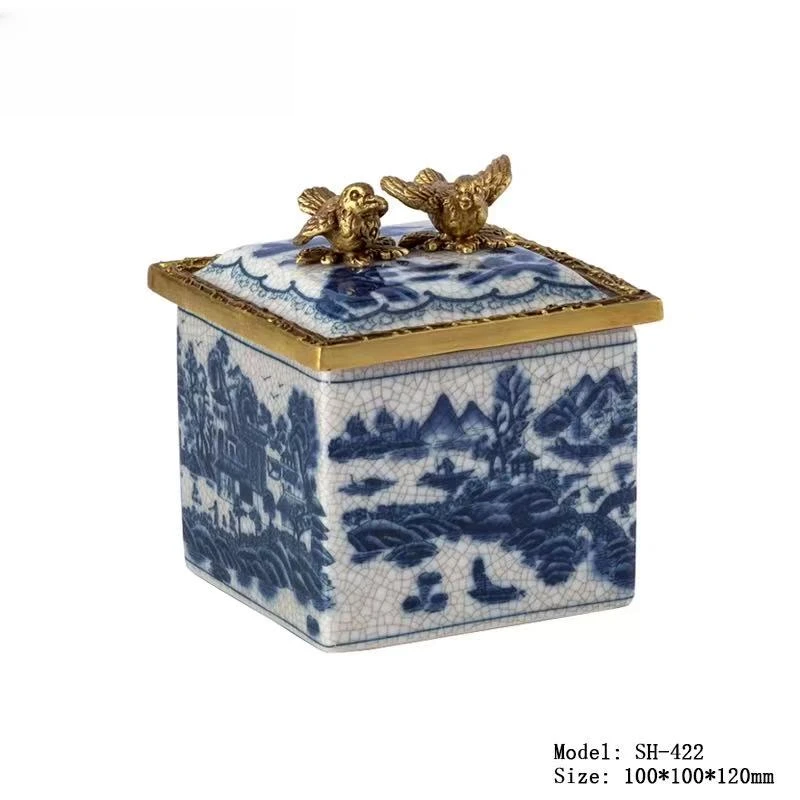 【本尼家】AP39装饰小四方盒9*9*11.5cm