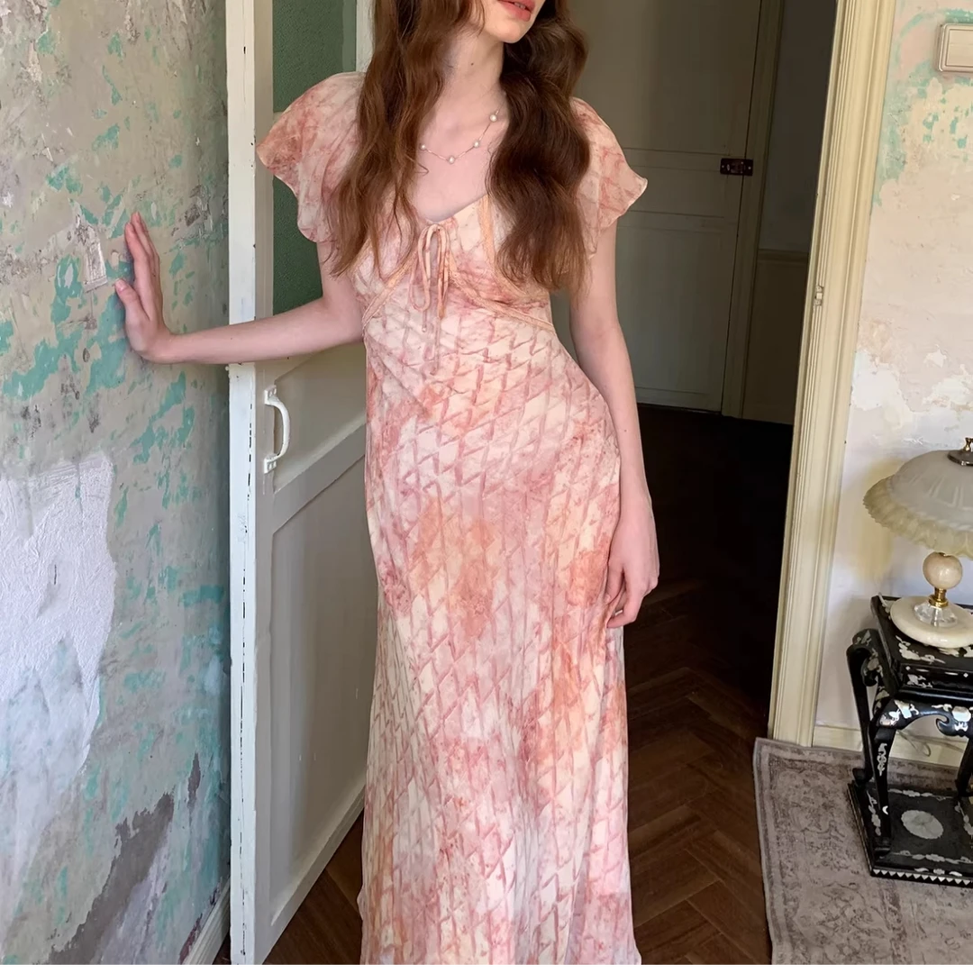 Hangsixiang.小爽【甜橙莓语】度假连衣裙98966