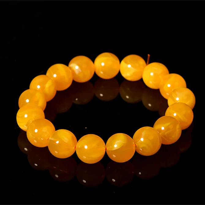 清尾货孤品老矿蜜蜡手串9MM手串701