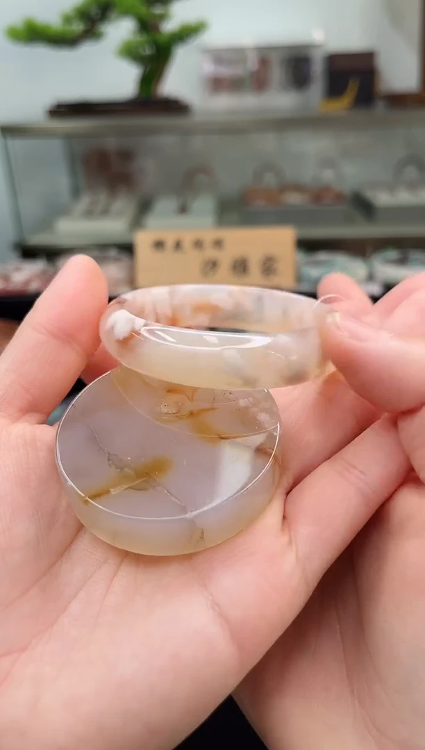 未镶嵌手镯石英质玉52圈口（赠品镯心）3931022