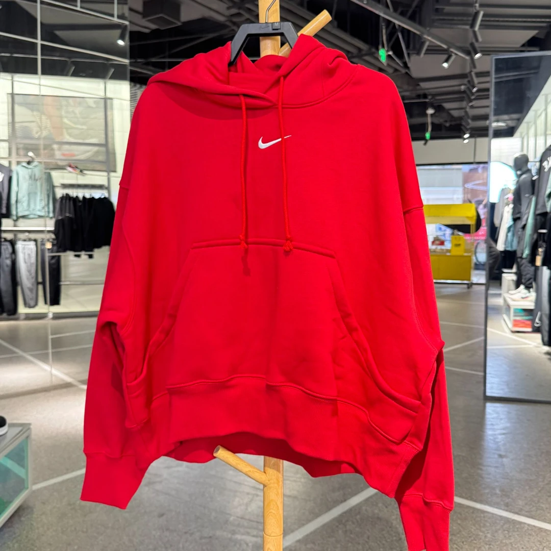 NIKE/耐克女子新年红蛇年限定2025年新款针织套头卫衣DQ5859-657