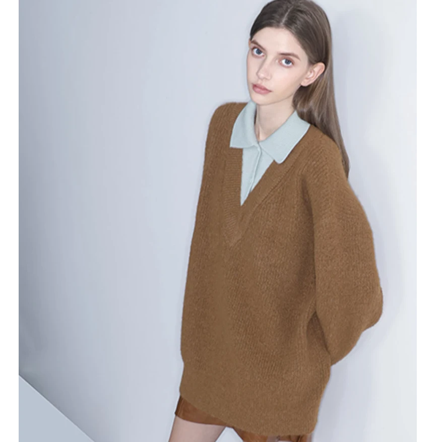 DNCY撞色领针织衫DA44500241