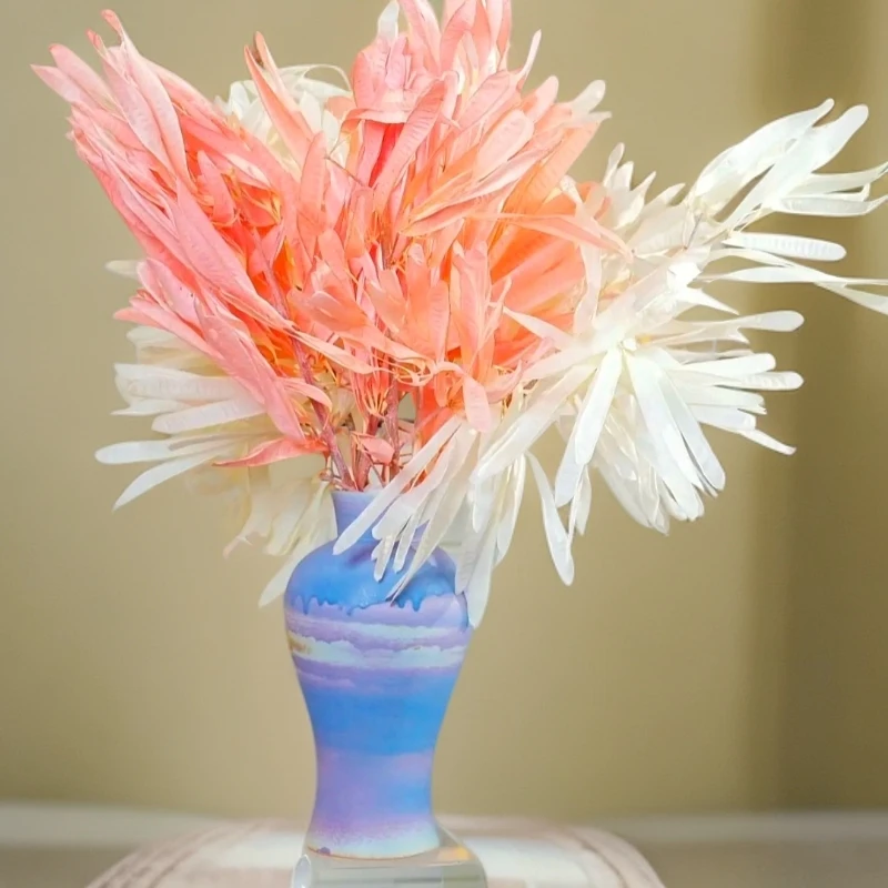 永生花银合欢扁豆干花用于家居装饰的精美插花