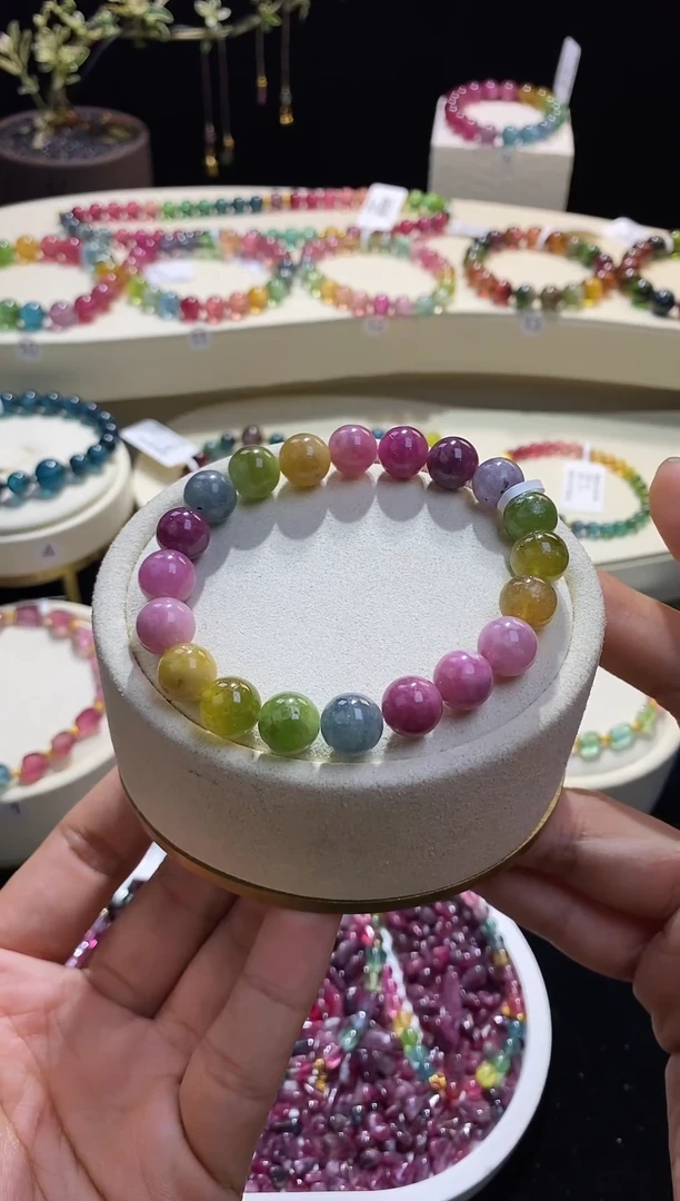 【闪购商品】碧玺手链未镶嵌8号b0976多样性发一