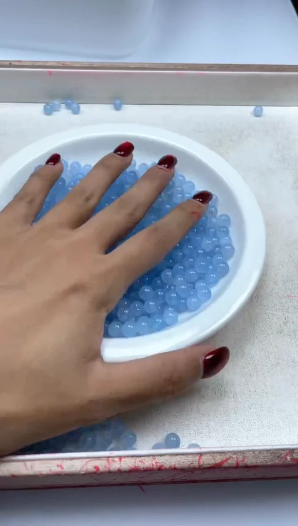 【闪购商品】玛瑙/玉髓颈饰未镶嵌w415魔鬼蓝海蓝宝玛瑙6mm*40颗