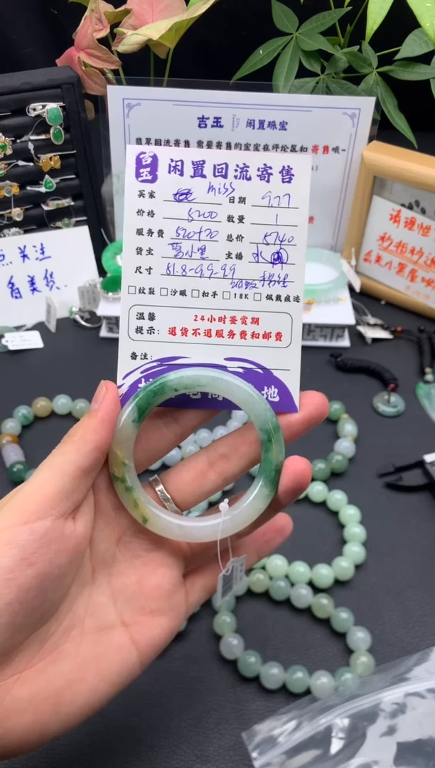 未镶嵌手镯翡翠I****u手镯