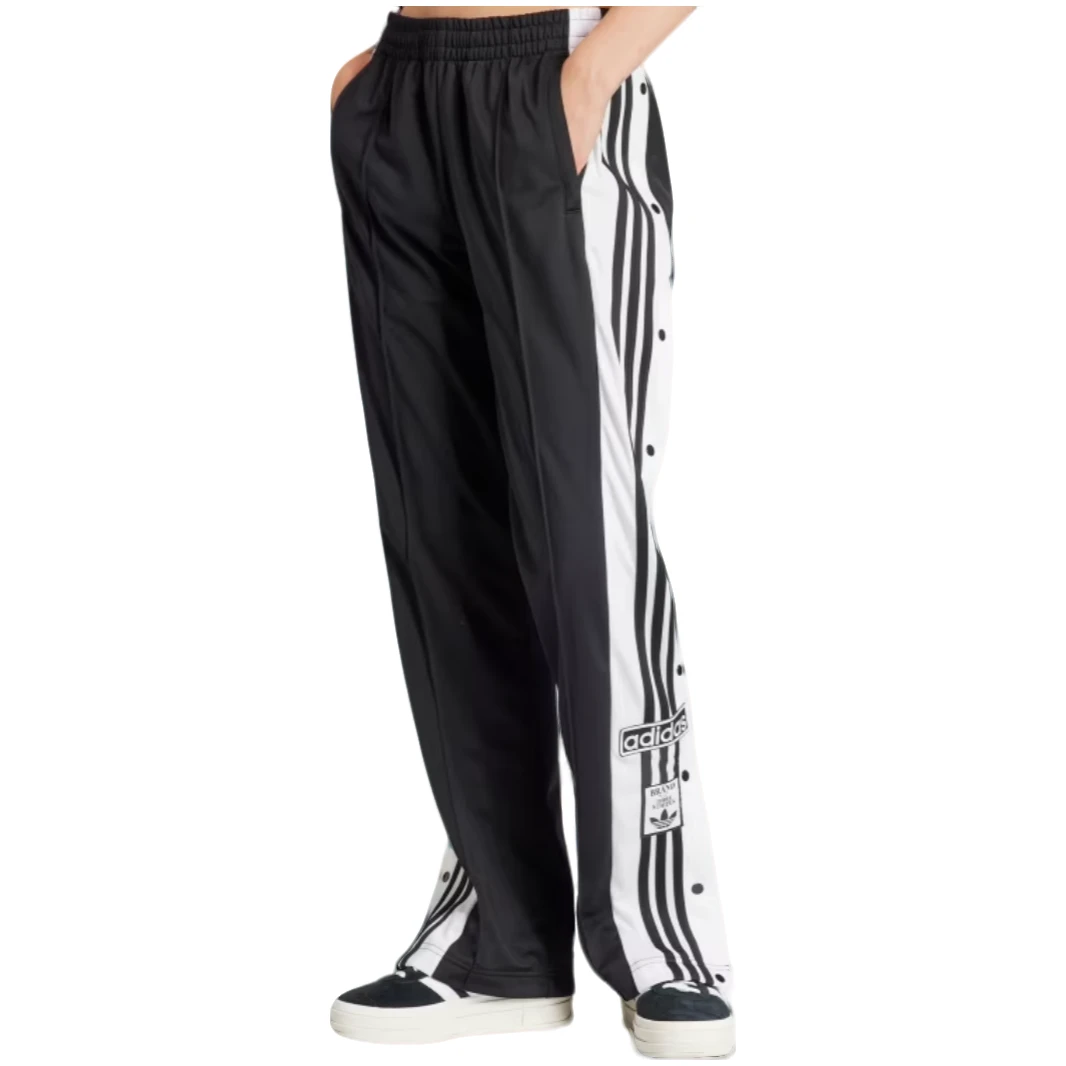 adidas/阿迪达斯三叶草女款复古运动条纹松紧腰宽松运动裤IU2519