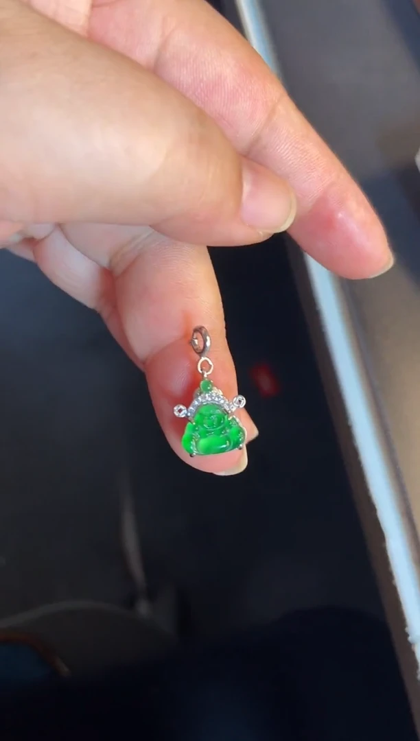 吊坠(不含链)银S925镶嵌翡翠1