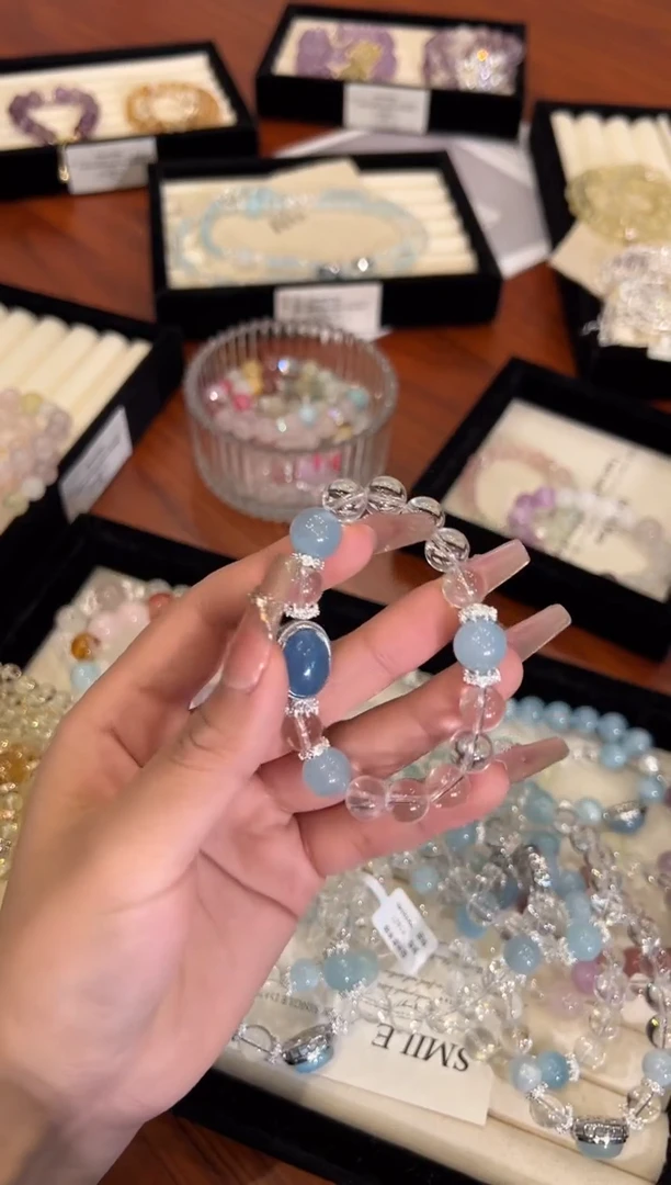 【闪购商品】水晶手链合金白水晶手链x1421
