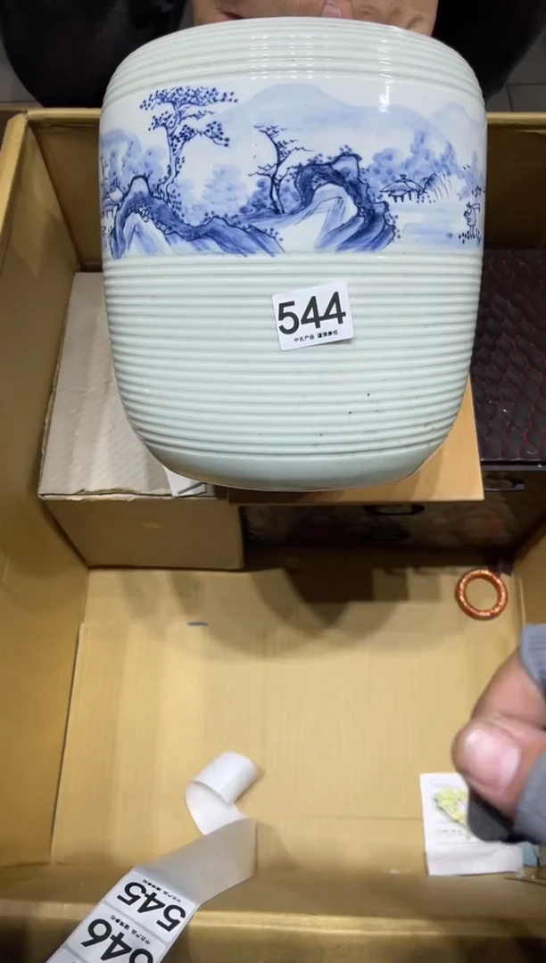 544  青花大罐尺寸26*22*19