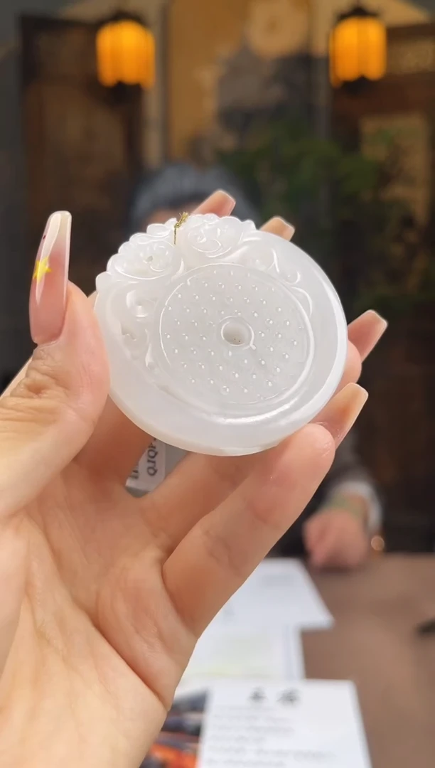 和田玉未镶嵌颈饰S695