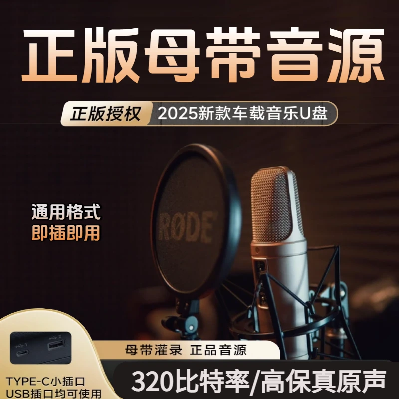 【2025最新 高保真原声精选】车载音乐优盘320K抖音流行热歌DJ经典