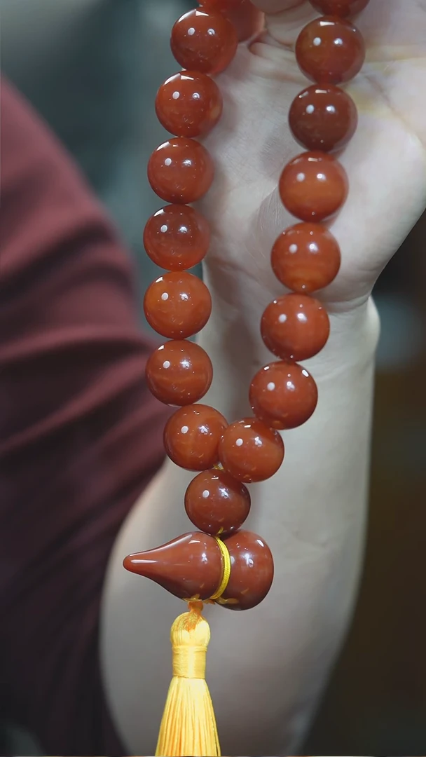 未镶嵌手持玛瑙/玉髓圆珠