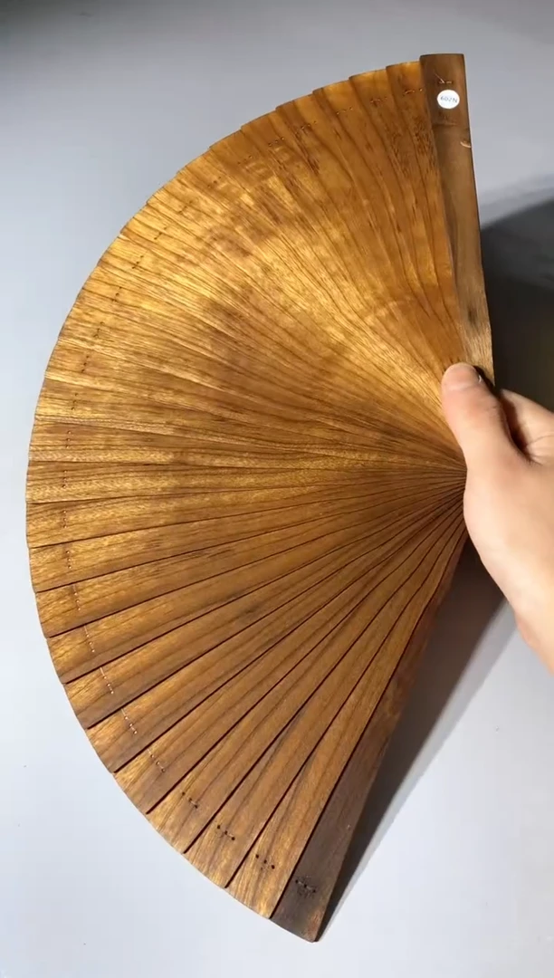 金丝楠602号24cm金丝楠木小叶桢楠扇子