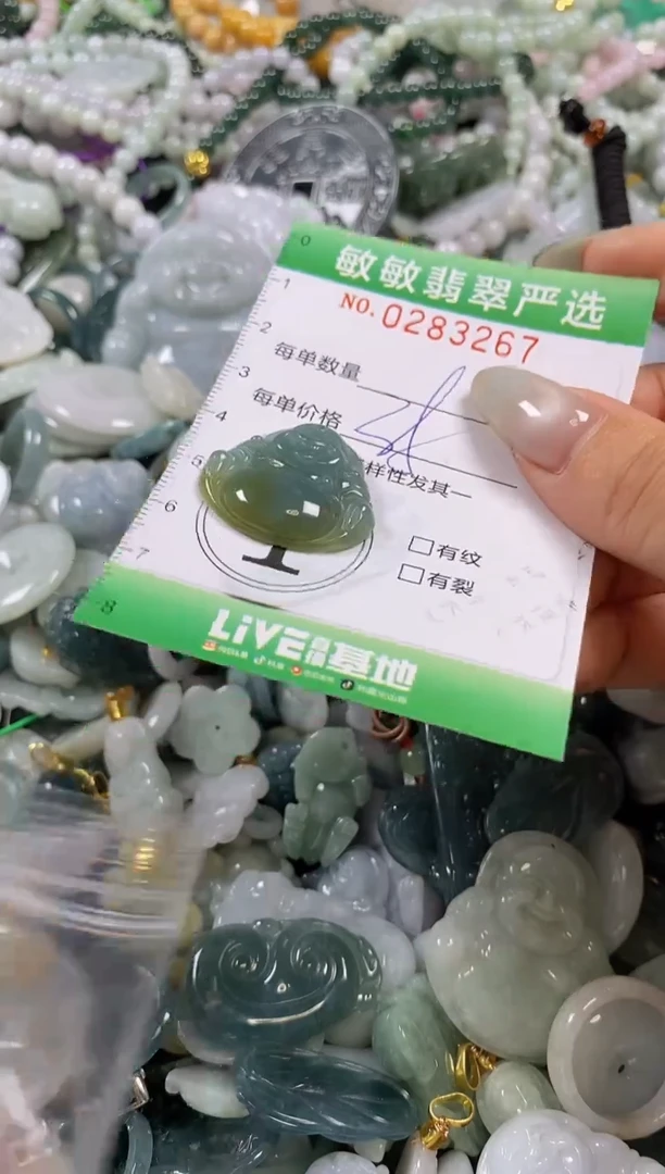 翡翠未镶嵌颈饰闪购0283267