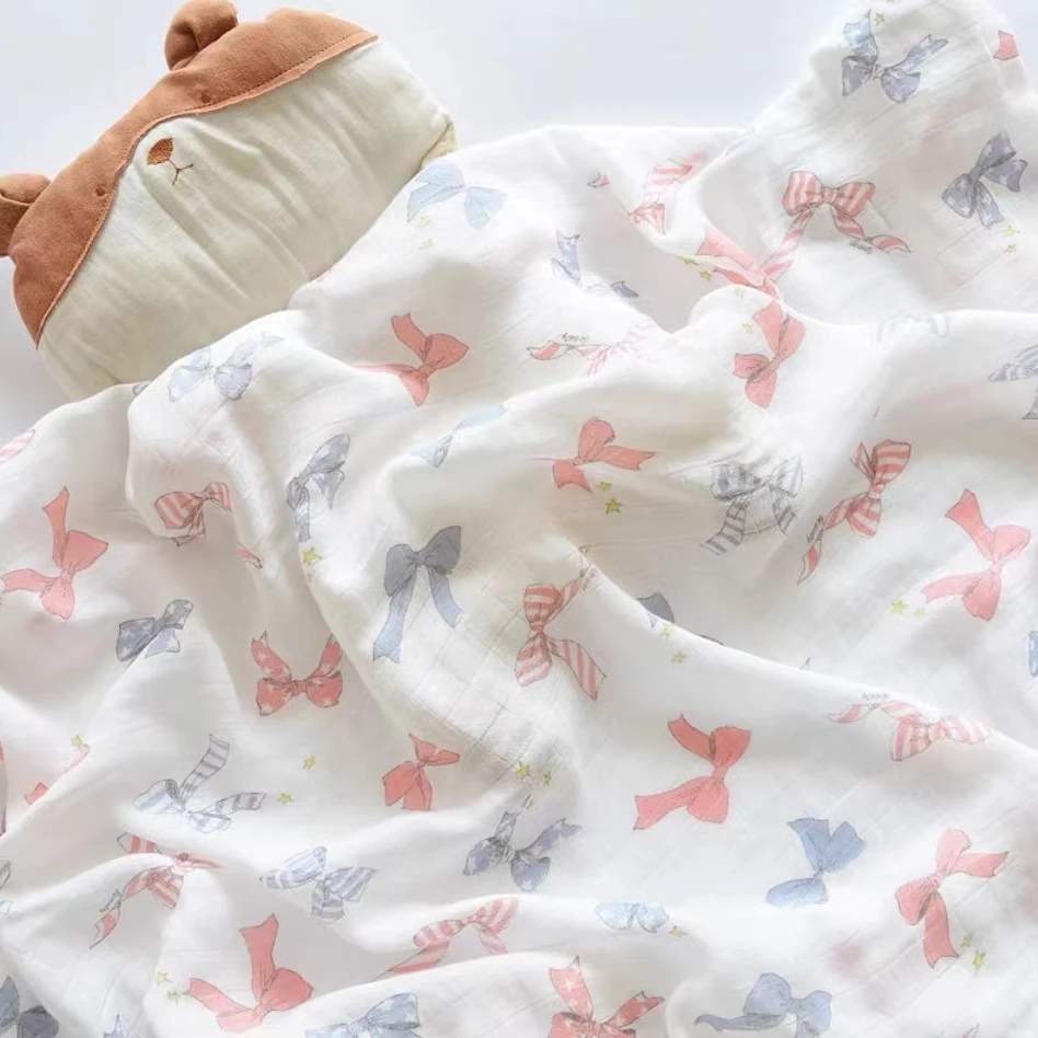 【双层竹棉薄单110×120】母婴A类遮阳防蚊防风夏凉毯清凉透气舒适