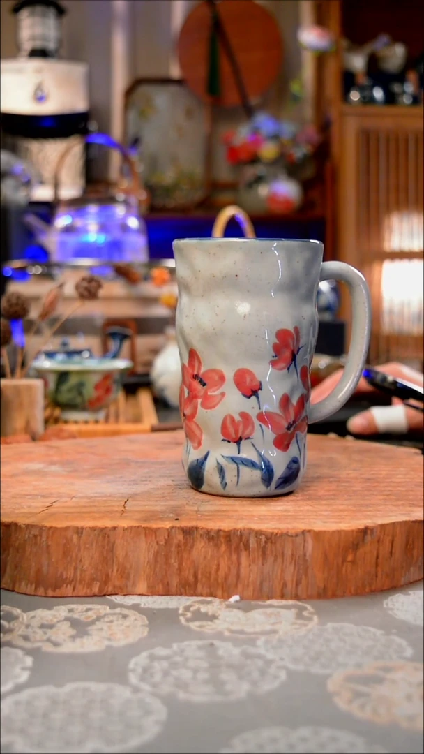 【闪购商品】摆件山茶花手工手绘手工手绘