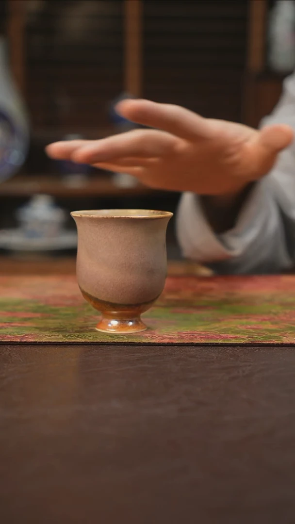 杯景德镇陶瓷杯碗柴烧多人
