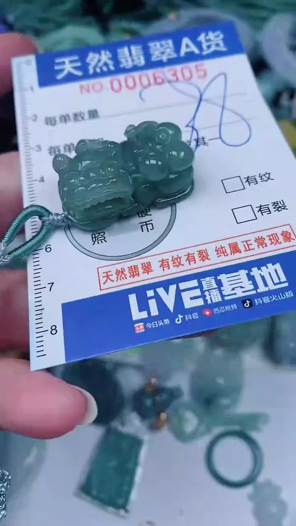 翡翠未镶嵌颈饰00006305