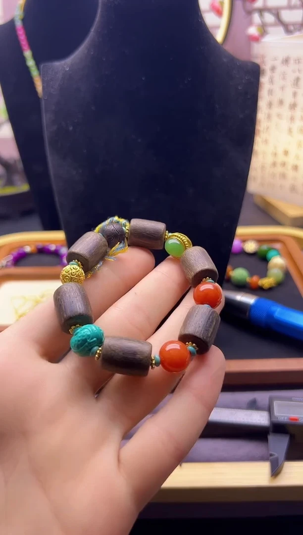 【闪购商品】翡翠手链14K金镶嵌S147