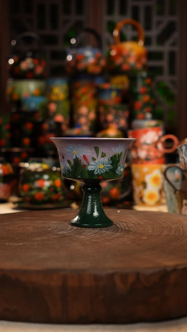 油画 手绘釉下彩