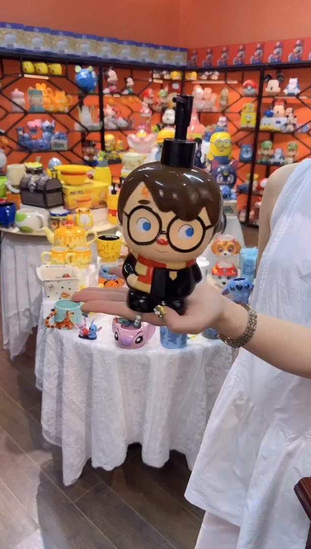 瓷片@@立体陶瓷分装按压瓶