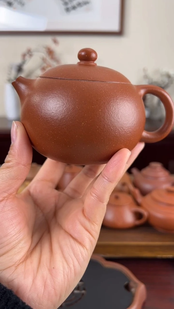 【闪购商品】紫砂茶壶红降坡西施壶240CC