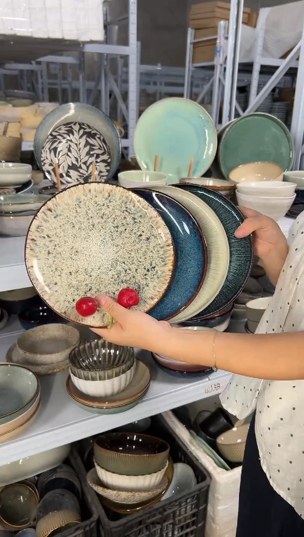 陶瓷外贸尾货瑕疵满20包邮X4小盘