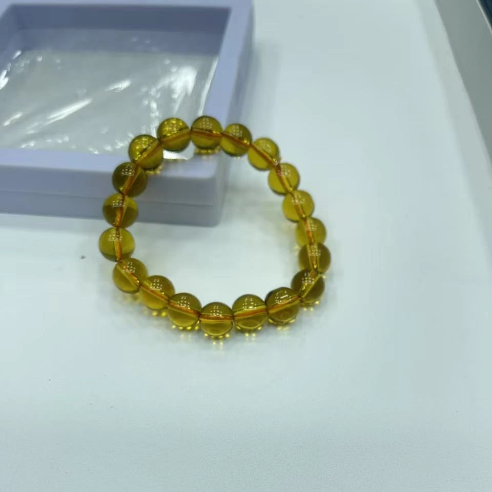 A056 10M单圈黄水晶百搭手链