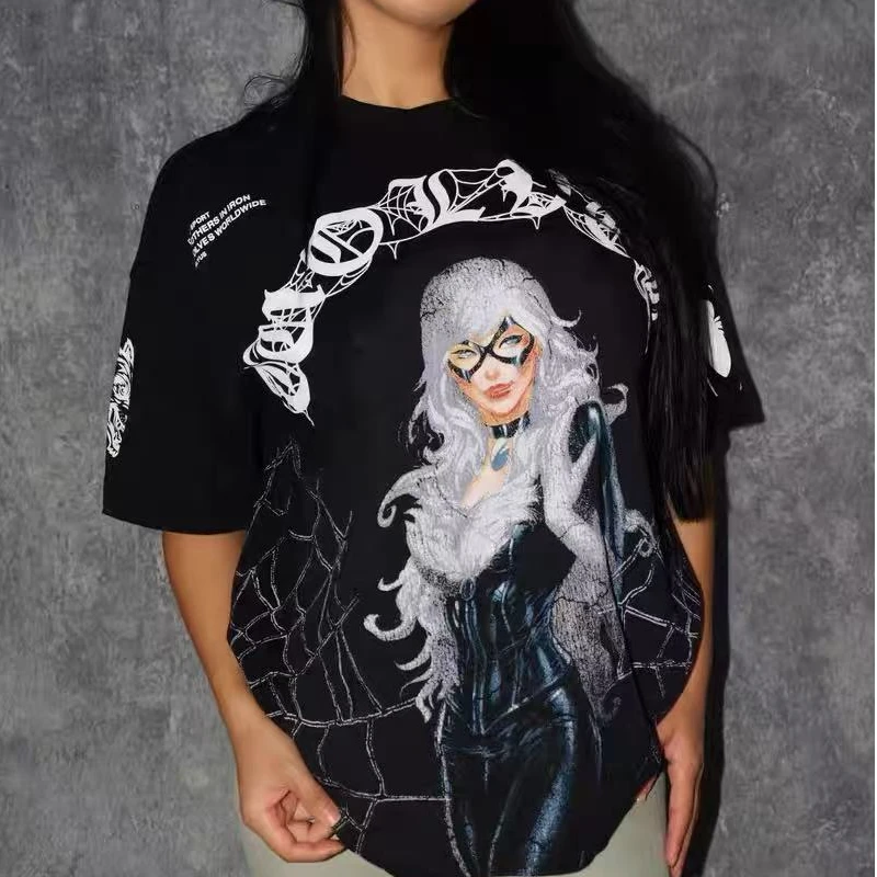 TTWOLVES狼头联名复古定织水洗全棉男女同款健身运动短袖T恤D398