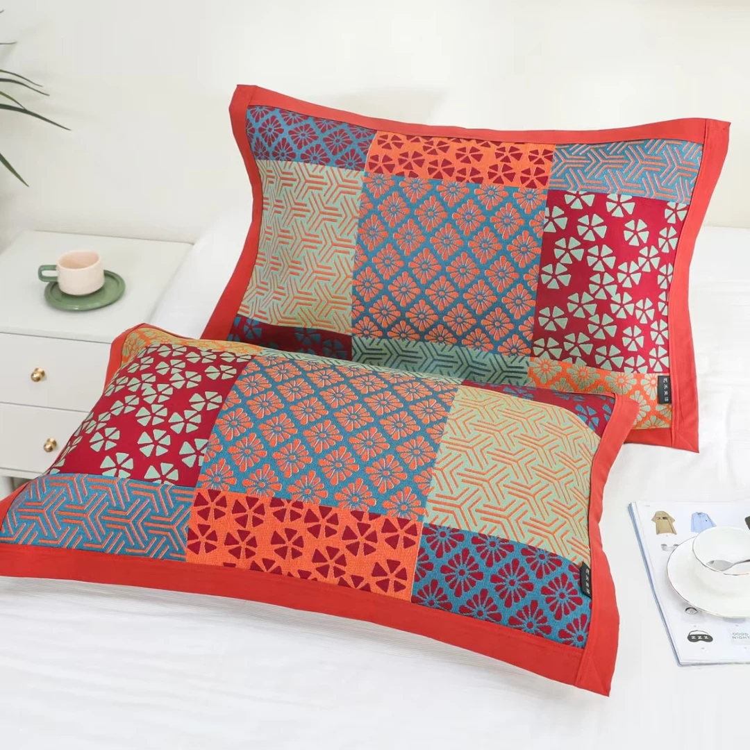 【海纳百川】多层加厚轻奢枕巾50*80