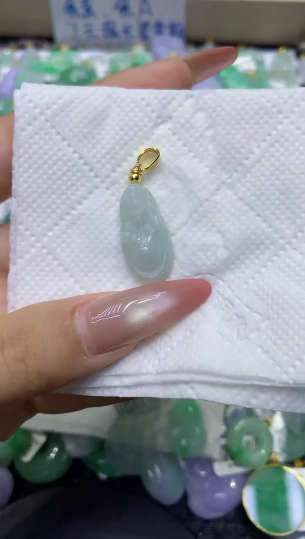 颈饰未镶嵌翡翠天然缅甸A货翡翠