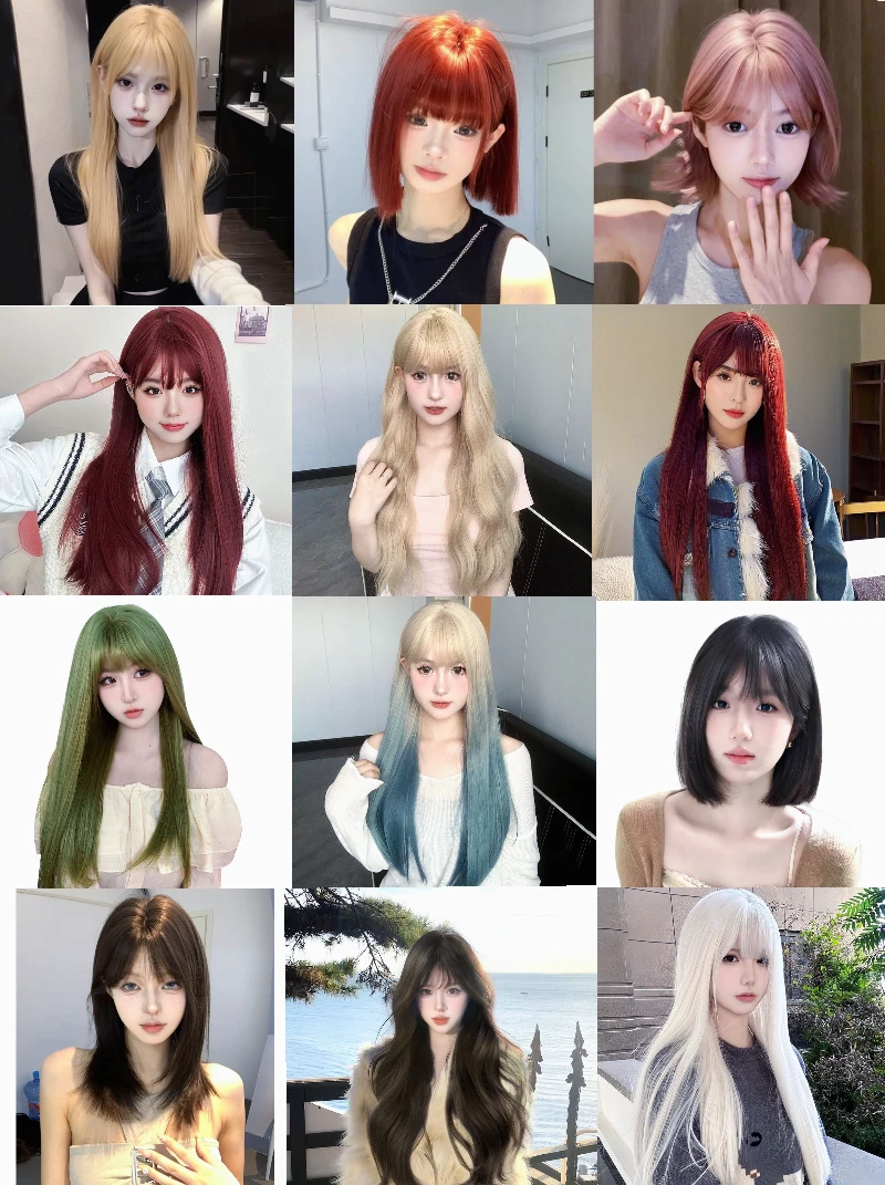 401-600 直播间编码过款为准高温丝假发全套