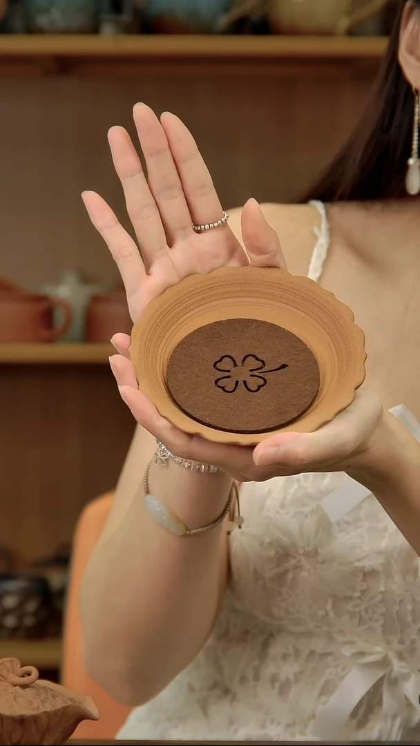 言野手作 葵口壶承+杯垫