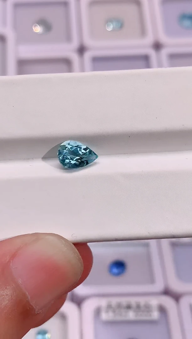 裸石海蓝宝石1.1-1320天然圣玛利亚色海蓝宝