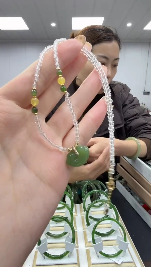 颈饰未镶嵌和田玉多样性发其一zj