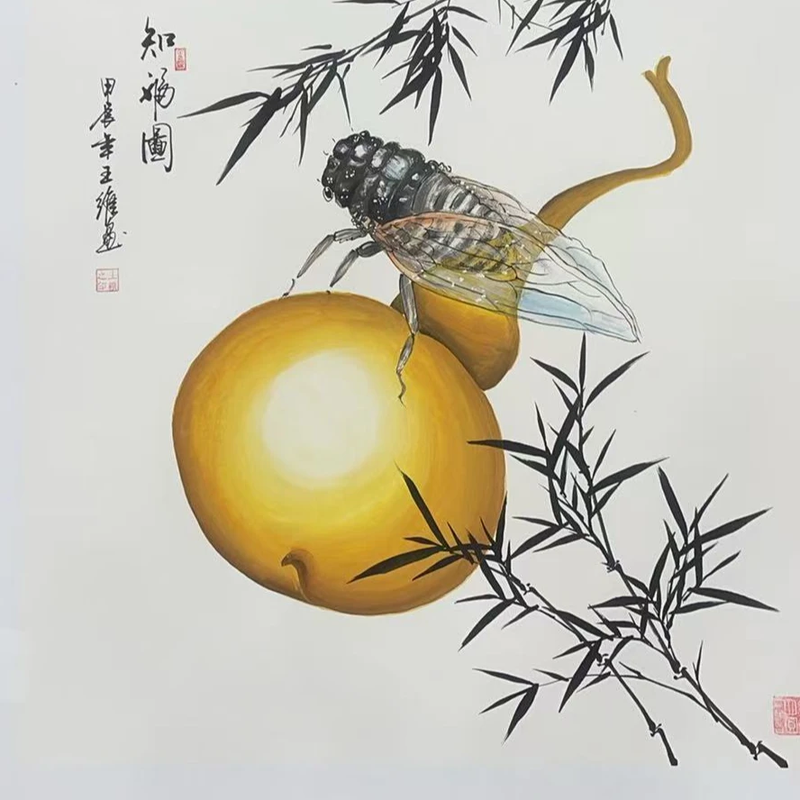 橱窗展示/文峰艺术展厅王维老师/宣纸国画/带证书带授权